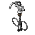 image of T&S Brass 5F-2SLF06 Equip Faucet, Deck Mount, Swing, 7-1/4"H, 6-1/8" Spread