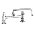 image of T&S Brass 5F-8DLX16 Equip Faucet, 8" Centers, Deck Mount, 16" Swing Nozzle