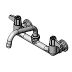 image of T&S Brass 5F-8WLS06 Equip Faucet, 8" Centers, Wall Mount, 6" Swing Nozzle