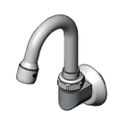 image of T&S Brass B-0529 Spout, Swivel Gooseneck, Wall Mounted, 3/8" Ips Female Inlet