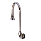 image of T&S Brass B-0536 Spout, Rigid Gooseneck, Wall Mounted,1/2" Ips Female Inlet