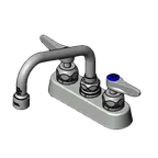 image of T&S Brass B-1110-XS-V12CR Workboard Mixing Faucet, Deck Mount, 4" Centers