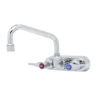image of T&S Brass B-1115-CR Faucet Workboard, Swivel, Wall Mount, 6" Long, Standard
