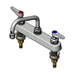 image of T&S Brass B-1120-XS Workboard Faucet, Deck Mount with 8" Centers
