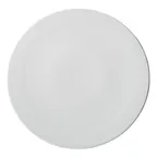 image of Winco APP-14 Pizza Plate, 14" Dia x 3/4" H, Round Flat White Porcelain - 1 Dozen