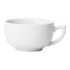image of Winco BCC-14 Birkhall Coffee Cup, 14 oz (4‑3/4" Dia × 2‑1/2" H), White Porcelain, Non‑Stack - 1 Dozen