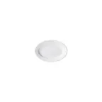 image of Winco BPO-7 Birkhall Oval Porcelain Platter, 7" L x 4-1/2" W x 3/4" H, White Rolled Edge, 1 Dozen