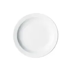 image of Winco BPR-725NR Birkhall Round Porcelain Plate, 7-1/4" Dia x 5/8" H, White Narrow Rim - 1 Dozen