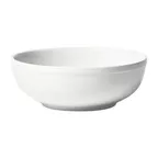 image of Winco BPSB-60 Birkhall Porcelain Round Pasta & Salad Bowl, 9.5" Dia x 3.75" H, 60 oz, White - 1 Dozen