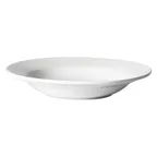 image of Winco BSP-10RE Birkhall Soup Plate 10 oz 8‑7/8" Dia x 1‑1/4" H RolledEdge Porcelain White - 1 Dozen