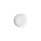 image of Winco OKP-6 - Brechia Plate, 6" Dia x 1/2" H, Round Coupe Rim, White Porcelain - 1 Dozen