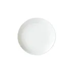 image of Winco OKP-9 Brechia China Plate, 9" Diameter x 1" Height, Round Coupe Rim, White Porcelain - 1 Dozen