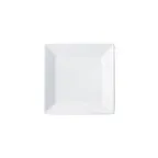 image of Winco RPS-6 Royalsquare Square Plate, 6" x 6" x 3/4" Porcelain White Dinnerware, - 1 Dozen