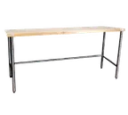 image of Winholt WTS3696 Work Table, 96"W X 36"D X 34"H, Open Bar Style