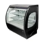 image of Howard-McCray ELITE-6-DC-HC-B 72" Curved Black Refrigerated Deli Display Case