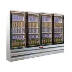 image of Howard-McCray GR88BM 103" Four Glass Door Merchandiser Refrigerator in White, 88 cu. ft.