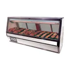 image of Howard-McCray R-CMS40E-10-LED 125" Single Duty Flat Refrigerated Meat Display Case, Remote