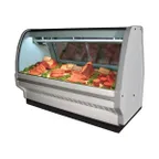 image of Howard-McCray R-CMS40E-8C-LED 100" Single Duty Curved Refrigerated Meat Display Case, Remote