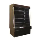 image of Howard-McCray R-OD35E-5S-B-LED 63'' Vertical Dairy Open Air Merchandiser in Black, Remote
