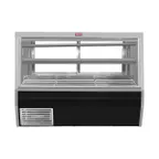 image of Howard-McCray SC-CDS34N-6-BE-LED 72" Flat Refrigerated Deli Display Case