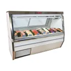 image of Howard-McCray SC-CFS34N-6-LED 72" Flat Refrigerated Seafood Display Case, White