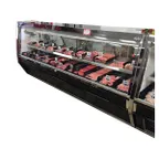 image of Howard-McCray SC-CMS40E-6-BE-LED 76" Single Duty Flat Refrigerated Meat Display Case