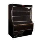 image of Howard-McCray SC-D32E-8-B-LED 98'' Vertical Dairy Open Air Merchandiser in Black, Self-Contained