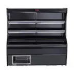 image of Howard-McCray SC-M32E-6-B-LED 74" Vertical Meat Open Air Merchandiser in Black, Self-Contained