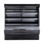 image of Howard-McCray SC-OP35E-6S-B-LED 75" Refrigerated Produce Display Case, Black