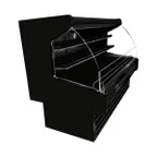 image of Howard-McCray R-OD40E-6L-B-C-LED 75" Dairy Curved End Open Merchandiser in Black, Remote