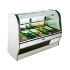 image of MarcRefrig HS-8 S/C 96" Double Duty Curved Refrigerated Meat Display Case