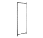 image of Cambro CBPK1884580 Camshelving Basics Plus 18W Stationary Wire Shelving Post Kit, 84H, Brushed Graphite, NSF, Plastic Finish