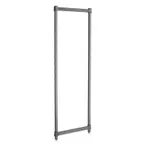 image of Cambro CBPK2164580 Camshelving Basics Plus Post Kit, 21W, 64H, Stationary, Plastic Finish, Brushed Graphite
