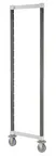 image of Cambro EXHDPK1870480 Camshelving XTRA High Density Post Kit, 18.5W x 64.75H, Mobile Unit, Speckled Gray, Plastic Finish