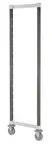 image of Cambro EXHDPK2470480 Camshelving Xtra High Density Post Kit, 24.5W x 64H, Mobile Unit, Speckled Gray, Plastic Finish