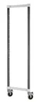 image of Cambro EXMPK1870480 Camshelving Elements Xtra Mobile Post Kit, 18.5W, 64H, Plastic Finish, Speckled Gray