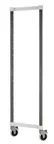 image of Cambro EXMPK1878480 Camshelving Elements Xtra Mobile Post Kit, 18.5W, 71H, Speckled Gray, Plastic Finish, 70-79 inches Height