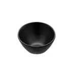image of CAC China XBRW-SB4 Brunswick Bowl, 3oz, 4-1/8"W x 3-7/8"D x 2-1/2"H, Slanted, Matte Black, 1 Dozen