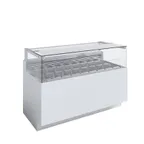image of Ciam USA CIAM 6040 SQ1DG1GL12I 45" Gelato/Ice Cream Dipping Cabinet w/ Sneeze Guard