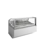 image of Ciam USA CIAM ICE QUEEN ICQBL1GEL18I 64" Gelato/Ice Cream Dipping Cabinet w/ Sneeze Guard