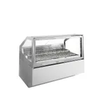 image of Ciam USA CIAM ICE QUEEN ICQBL2GEL24I 84" Gelato/Ice Cream Dipping Cabinet w/ Sneeze Guard