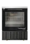 image of Continental Refrigerator UCF24NGD-B 24" 1-Glass Door Undercounter Freezer, Black, 4.82 cu. ft. Front Breathing