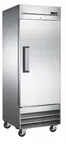 image of Drago America DR23F 29" 1-Solid Door Reach-In Freezer, Bottom Mounted, 23 cu. ft., Stainless Steel