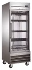 image of Drago America DR23RG 29" 1-Glass Door Reach-In Refrigerator, 23 cu. ft., Bottom Mounted