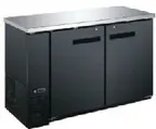 image of Drago America DRBB60SH – 16 Cu Ft Cooler, 60.8"W x 24.4"D x 35.6"H, Black, Doors, Shelves, 115V R290