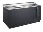 image of Drago America DRBC65 Bottle Cooler, 22 cu ft, 64.5"W x 26.6"D x 34.2"H, 33°F‑40°F, Lids, Cap Opener