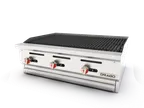 image of Drago America DRCBR36 36" Countertop Gas Charbroiler, (4) 35000 Btu Cast Iron Burners With One Standing Pilot Per Burner