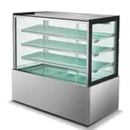 image of Drago America DRCD60-3 25 cu ft Silver Steel Case, 59.1"W x 28.8"D x 55.1"H, 6 Shelves, 115V R290