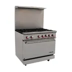 image of Drago America DRR36-6B 36 Inch Gas Range, 36"W X 30"D, 37.5"H