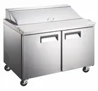 image of Drago America DRSP48-12 48" 2-Door Sandwich and Salad Prep Table, 12 Pans, 10 cu. ft.